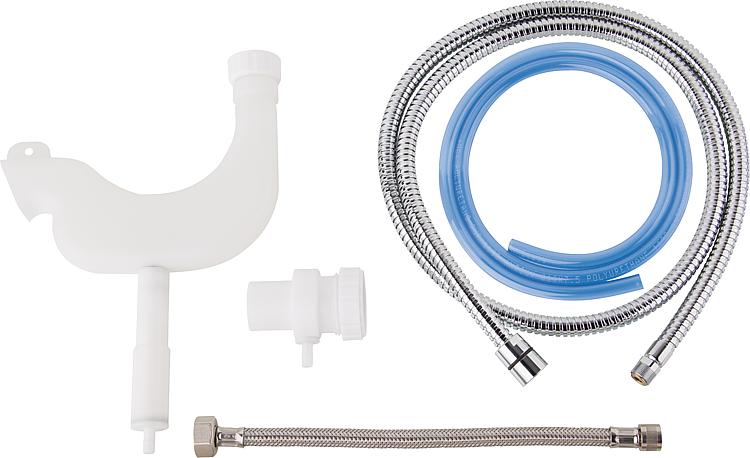 Tropf-Wasser Auffangsystem mit flex. Schlauch aus MS 1500mm DN15 1/2"