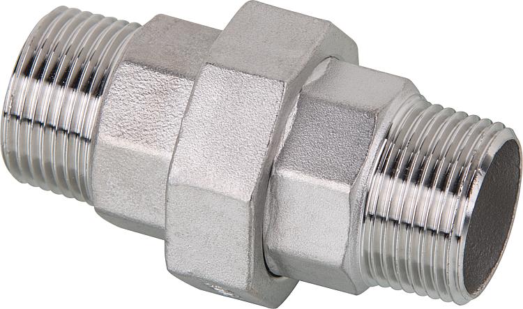 Verschraubung V4A 1 1/4"AG/AG,konisch dichtend