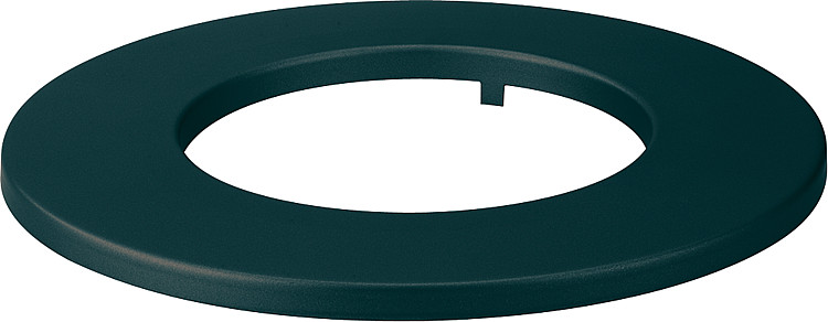 lackierte Rosette schwarz für DN 150 Kaminofen Randbreite 60mm