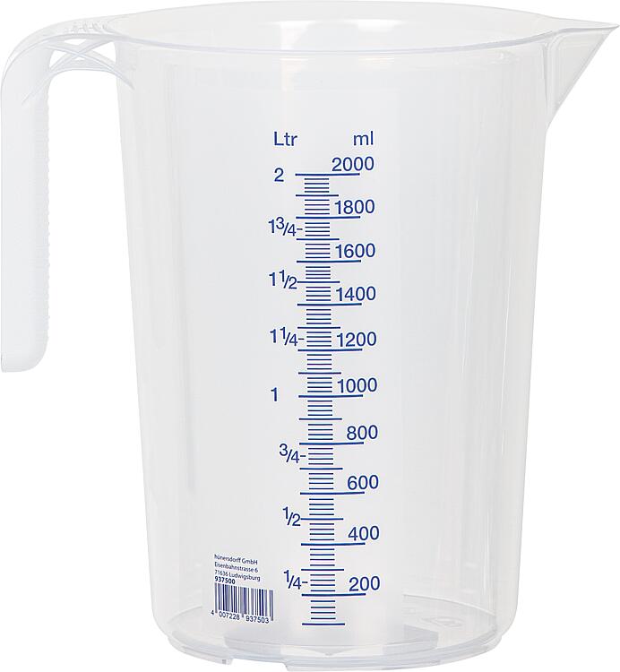 Messbecher mit Griff 2000 ml tranparent