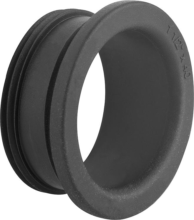 Gewinde Nippel (Herberger Nippel) 1 1/2" x 37 mm Gummi-Qualität Art. 3114