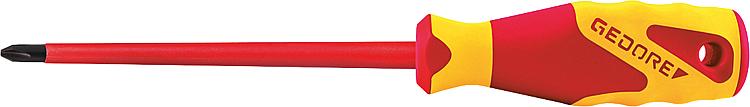 Kreuzschlitzschraubendreher VDE GEDORE PH0x60mm Gesamtlänge: 145mm