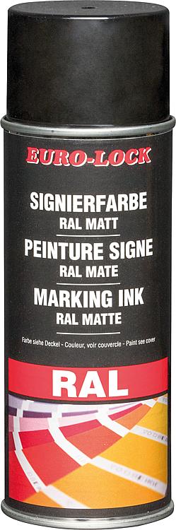 Signierfarbe RAL 9005 (tiefschwarz matt) EURO-LOCK LOS 5026, 400ml Sprühdose