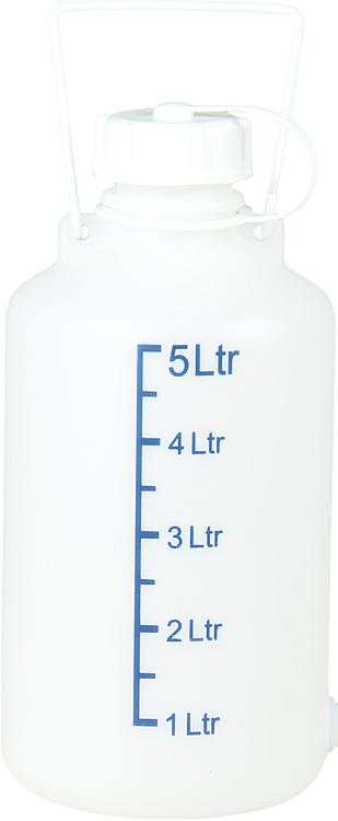 Ballon/Vorratsbehälter natur 5 Liter mit Skala D: 167x348mm