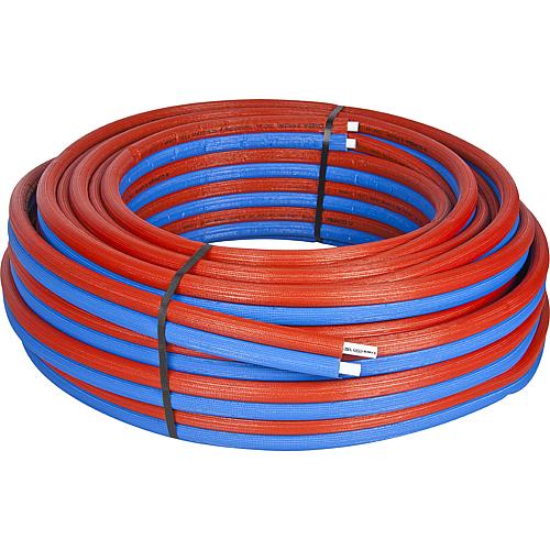 Doppel-Metallverbundrohr PE-RT 16 x 2mm mit Isolierung 6mm, Ring a 50m