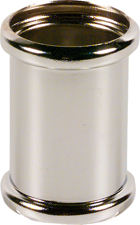 Doppelmuffe  Messing verchromt 32 x 32 mm mit 2 O-Ringen Zubehör für Siphon