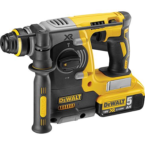 Akku-Bohr- und Meißelhammer DeWALT 18V DCH273P2T mit SDS-Plus Aufnahme u. 2x 5,0 Ah Akkus und Ladege