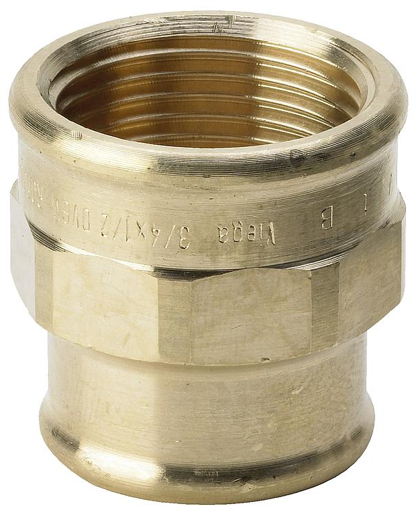 Rotguss Gewindefitting Reduziermuffe Typ 3240 1" x 3/4" Reduzierung Muffe