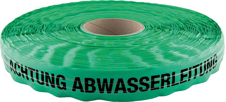 Ortungsband "Achtung Abwasserleitung" grün, L=250m