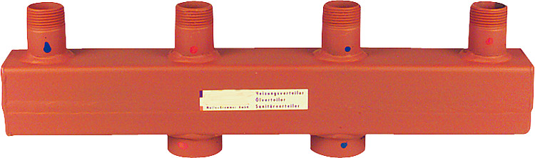 Magra Kesselverteiler Typ 60-12,5 2 Heizgruppen DN25 1" AG