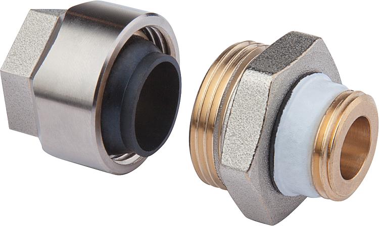Schwarzrohradapter Plus Rohr DN20 3/4" x DN20 3/4" AG m.Einschneiddichtung
