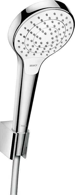 Brausenset Hansgrohe Croma/ Select S Vario/Porter S,weiss/ chrom,Schlauch 1250mm