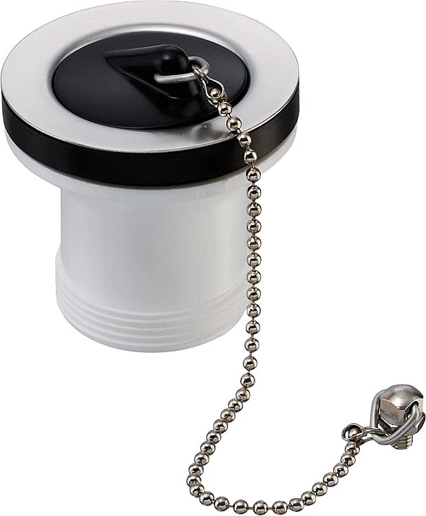 Ablaufventil 1 1/2'' x 55 mm mit Stopfen und Kette