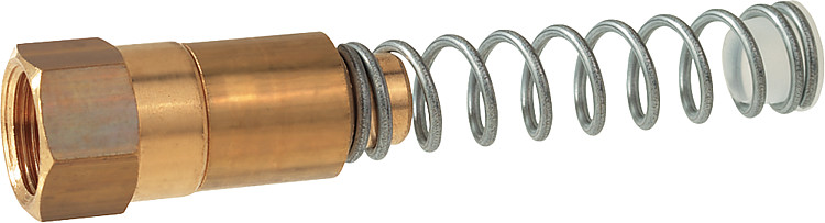 GOK Doppelkugel Fußventil RVS 8 mm mit Distanzfeder 1505400