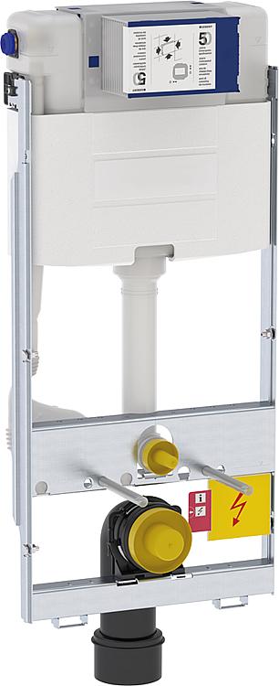 Geberit GIS Element für Wand WC 114 cm mit Omega UP Spülkasten 12cm Betätigung vorne/oben