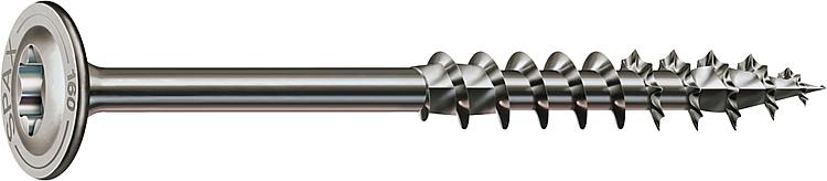 Tellerkopfschraube SPAX Edelstahl A2 Teilgewinde T-STAR Plus ø 8x260 mm, VPE = 50 Stück