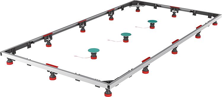 Montagerahmen Mepa SF Rechteck Duschwannen SF Stahl XL 100/160