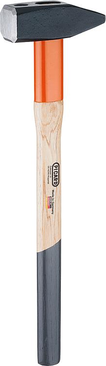Vorschlaghammer PICARD 4000g, mit Hickory-Holzstiel und Stielschutzhülse