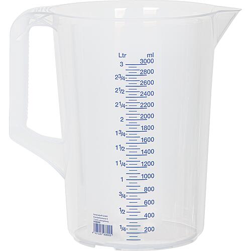 Messbecher mit Griff 3000 ml tranparent