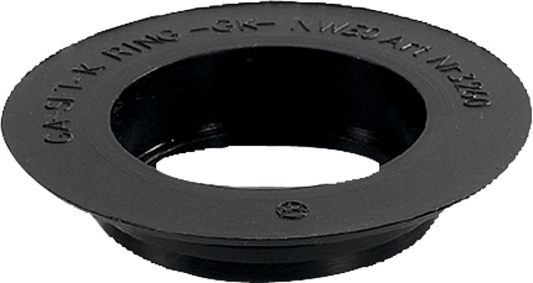 Gummi Lippenring I f. Übergangsdichtung Guss / HT-Rohr schwarz DN125 GK-125