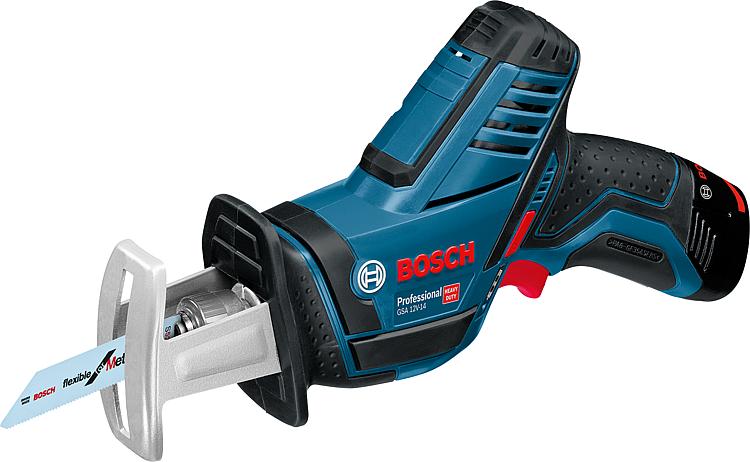 Akku-Säbelsäge BOSCH 12V GSA 12V-14 2 x 3,0 Ah Akkus und Ladegerät