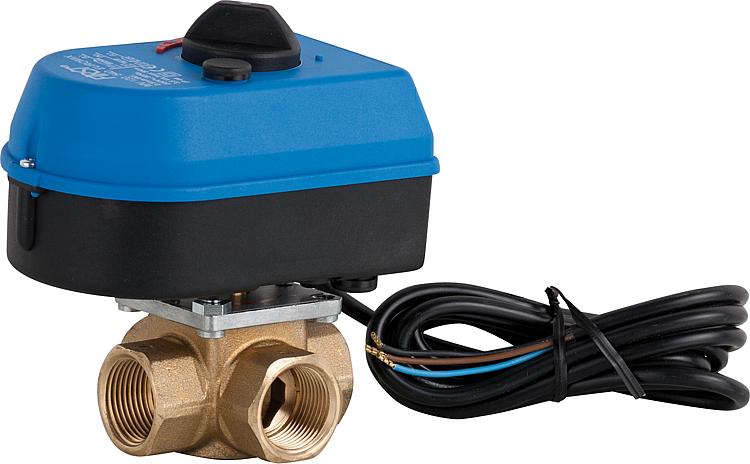 3-Wege Mischer Euromix MV 120/540, DN32 11/4" IG, mit Stellantrieb 230V, 3-Punkt