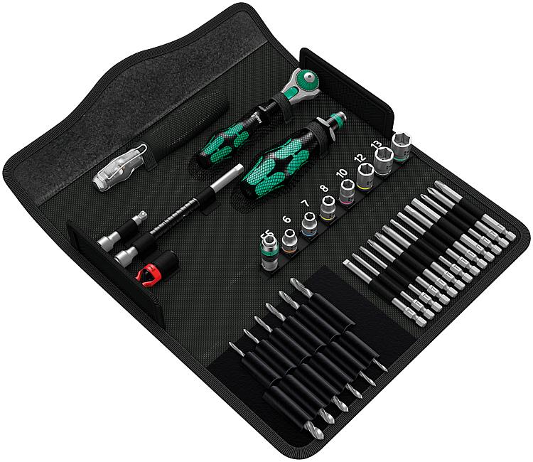 Werkzeugsatz WERA 39-teilig Kraftform Kompakt HM1 Metall