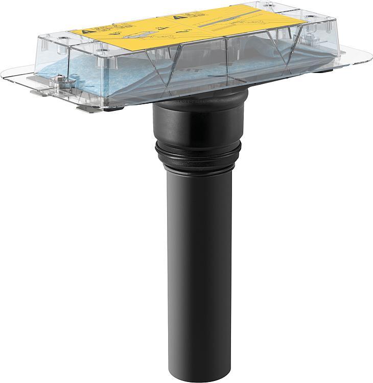 Geberit Duschrinnen Rohbau-Set CleanLine Einbauhöhe ab 20mm Abgang senkrecht 154.153.00.1