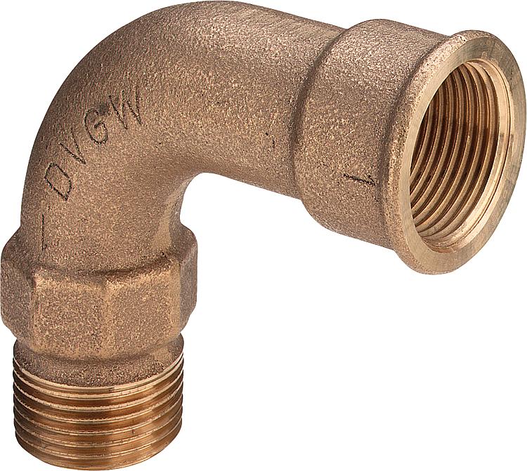 Rotguss Bogen lang 90° Grad 3001 ixa DN32 (1 1/4")