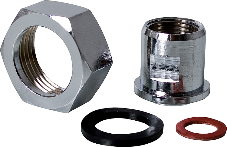 Zubehör Waschtischzähler Verschraubaubung 3/8" x 3/4" für Eckventil