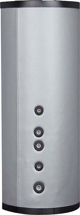 Brauchwasserspeicher 200l Edelstahl V4A mit einem Wärmetauscher und Isolierung