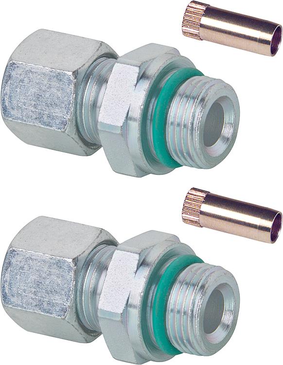GOK Schneidring Verschraubungsset 2 x 6mm x DN 10 3/8" mit Stützhülse