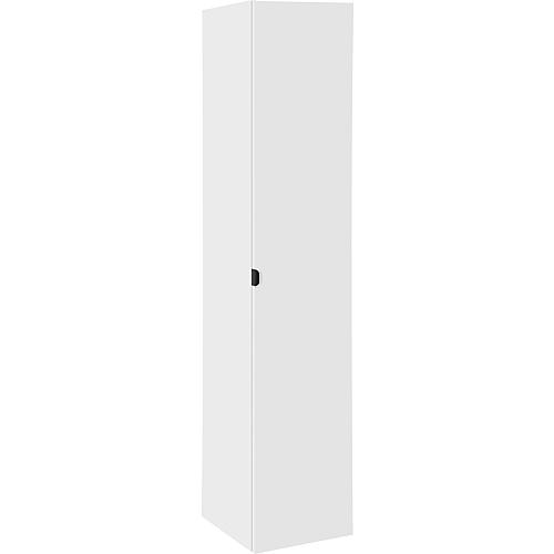 Hochschrank Serie LOSSA 1 Türe Anschl. rechts, weiß Hochglanz,350x1625x370mm