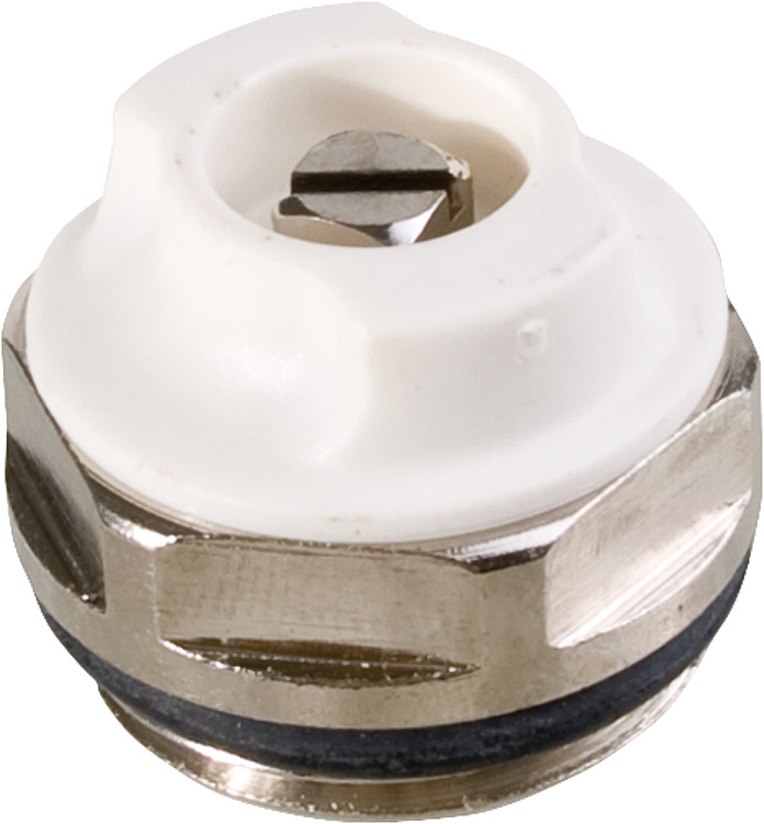 Entlüftungsventil drehbar Messing vernickelt Gewinde 1/4"