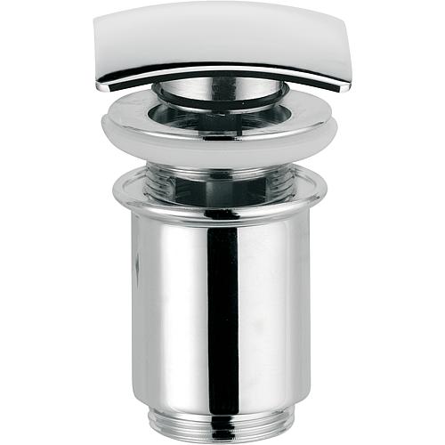 Ablaufgarnitur DN 32 11/4" Click Clack, Skyline chrom, mit Überlauf