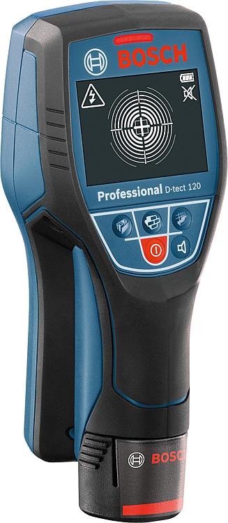 Akku-Ortungsgerät Bosch 12 V D-Tect 120 mit 1x 2,0 Ah Akku und Ladegerät