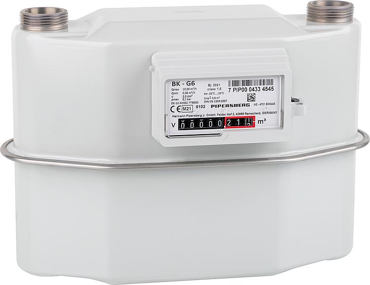 Gaszähler BK G25, Zweistutzen DN 50