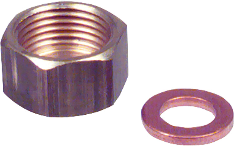 Messingkappe 3/8" mit Dichtung