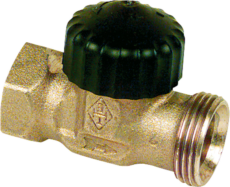 Heimeier Vorlauf Regulierventil DN 15 mit Thermostat Oberteil 1/2" Muffeninnengewinde 1322-02.000