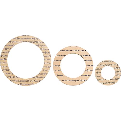 Dichtung asbestfrei 18 x 45mm DN 10 PN 10/16/40 EINZELN 3/8"