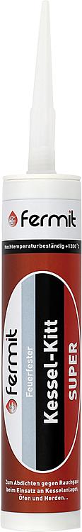 fermit Kesselkitt Super feuerfest bis +1300 C 310ml Kartusche hochtemperaturbeständig hitzefest