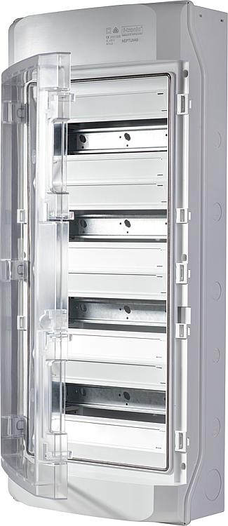 AP Feuchtraumverteiler IP65 NEPTUN48, 4-reihig, f-tronic mit Belüftungssystem