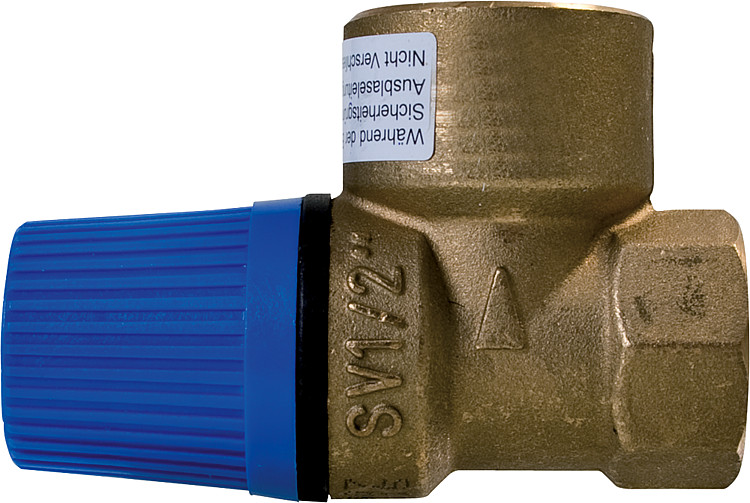 Membran Sicherheitsventil Anschluß Eintritt 1/2", Austritt 3/4" 8 bar