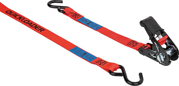 Ratschenzurrgurt-Set zweiteilig Rebel 250kg 4m rot, VPE=4Stück