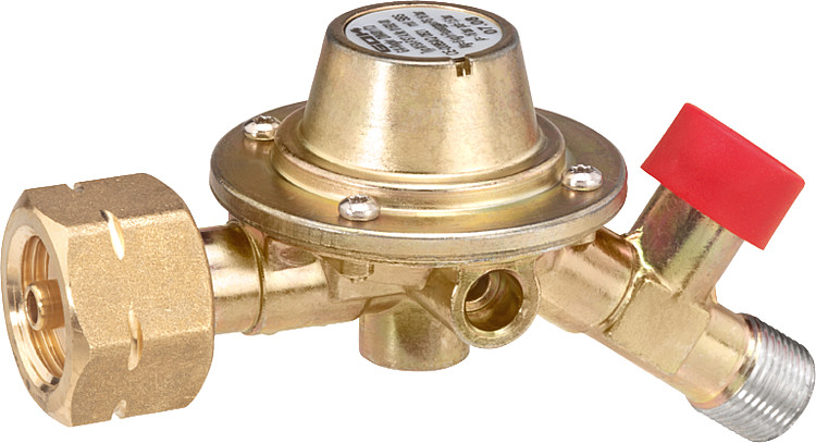 Druckregler mit SBS 12 kg/h - 4 bar, Kombi x 3/8" LH