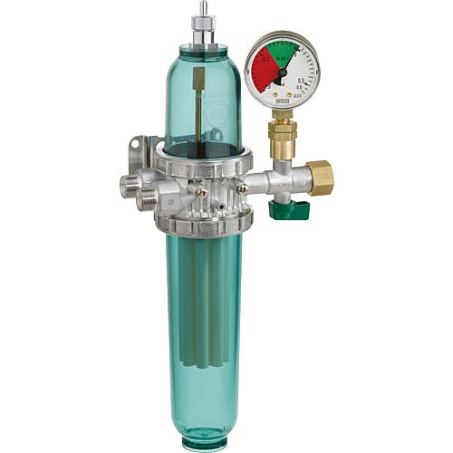 Heizölfilter Entlüfterkombination GS ProFi 3, 35 my, Vakumeter und langer Filter