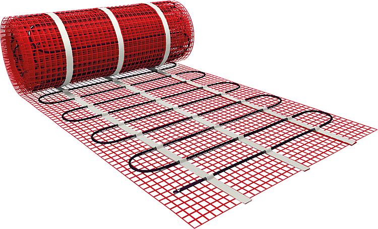 Dünnbett Heizmatte z. Einbau in Fliesenkleber,16,0x0,5m=8,0m², 1200W