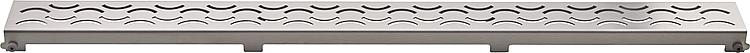 Evenes Edelstahl Abdeckung "Serie Wave" 1200mm Gebürsted