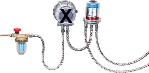 Anschluss Set für Braun Ölzähler HZ 3 Heizölzähler Öl Zähler mit Ölfilter Einbau
