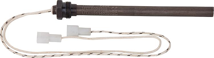 Glühzünder für Pelletofen 9,5x140mm mit 3/8" Schraubnippel Gesamtlänge: 150mm, 230V, 250 Watt